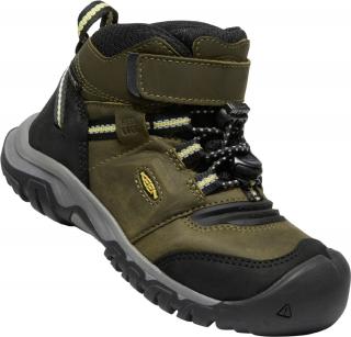 RIDGE FLEX MID WP CHILDREN dark olive/dusky citron Veľkosť: 31