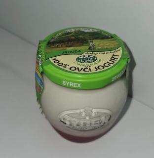 SYREX, s.r.o. 100% ovčí jogurt 200ml - ochutený, Príchuť Jahoda