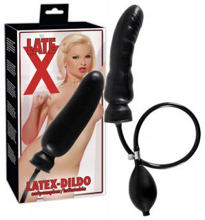 The Late-X collection inflatable Latex Dildo