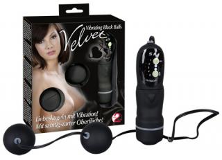 Velvet Vibrating Black Balls