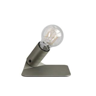 LED stolná lampa s USB portom 5V SI! a žiarovkou A60 1,3W Farba: kartáčovaný titán, Žiarovka: so žiarovkou