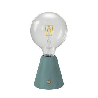 Stolná lampa na batérie Cabless01 so žiarovkou G125 1,3W Farba: modrozelená