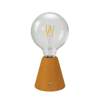 Stolná lampa na batérie Cabless01 so žiarovkou G125 1,3W Farba: šafranová