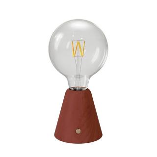 Stolná lampa na batérie Cabless01 so žiarovkou G125 1,3W Farba: terakota