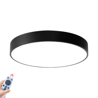 LED Stropné svietidlo BLADE 3u1 45W - Čierne okruhle na dialkove ovladanie