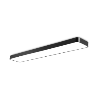 LED Stropné svietidlo BLADE 3u1 45W – Čierne pravouhle