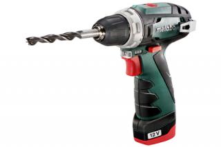 Akumulátorová vŕtačka so skrutkovačom METABO PowerMaxx BS Basic  (2x 12/2.0Ah batéria a nabíjačka)