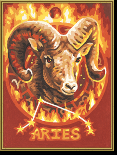 Aries (Baran) (18 x 24 cm) (Maľovanie podľa čísel - Schipper)