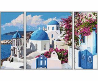 Santorini (80 x 50 cm) (Maľovanie podľa čísel - Schipper)