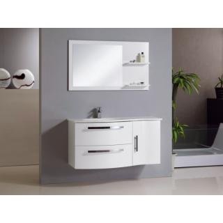 BATH FURNITURE kúpeľňový komplet CATANIA - biela - Bez zrkadla