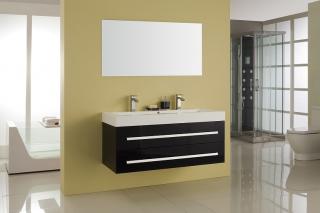 BATH FURNITURE skrinka s umývadlom FLORENCIA 1200x520x550 mm - čierna