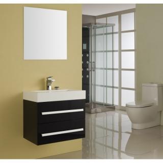 BATH FURNITURE skrinka s umývadlom FLORENCIA 570x460x550 mm - Čierna