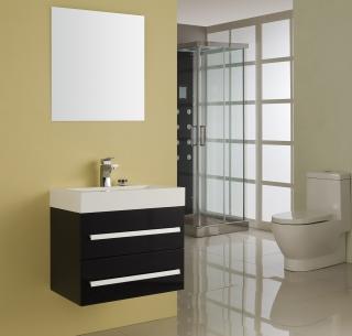 BATH FURNITURE skrinka s umývadlom FLORENCIA  570x460x550 mm - čierna