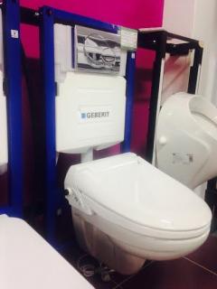 Geberit Duofix, závesné WC + bidetové sedátko Geberit Aquaclean 4000