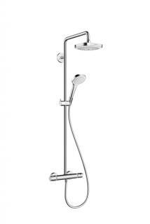 HANSGROHE Croma Select E 180 2jet Showerpipe, biela/chróm 27256400