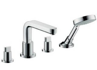 Hansgrohe štvorotvorová armatúra na okraj vane Metris S chróm kód 31446000