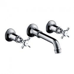 Hansgrohe trojotvorová umývadlová armatúra pod omietku Axor Montreux kartáčovaný nikel kód 16532820