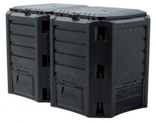 Kompostér MODULE COMPOGREEN čierny  800 l (2x400) (posledný 1 kus skadom)