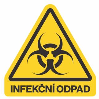 Samolepka - infekčný odpad