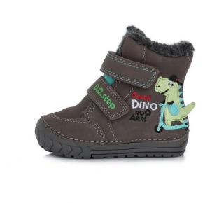 D.D.STEP 029 chlapčenské zimné topánky Dark grey Dino Veľkosť: 19