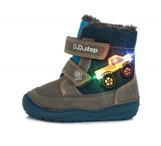 D.D.STEP LIGHT zimné topánky Khaki Veľkosť: 20