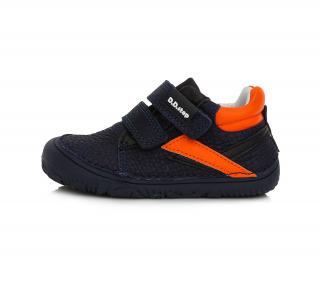 D.D.STEP LUMINO 073 chlapčenské prechodné topánky BAREFOOT Royal Blue Veľkosť: 20