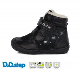 D.D.STEP zimné topánky Black BAREFOOT Veľkosť: 35