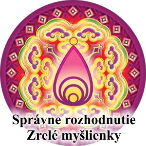 Magnetka. Správne rozhodnutie. Zrelé myšlienky - Mandala s energiou feng shui