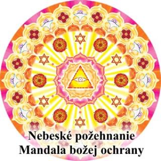 Plagát. Nebeské požehnanie, mandala božej ochrany - Mandala s energiou feng shui