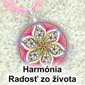 Prívesok. Mandala harmónie. Radosť zo života - s energiou feng shui