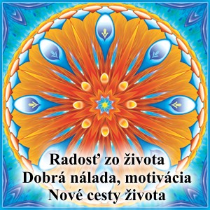 Samolepiaca. Mandala radosti. Dobrá nálada, motivácia - obraz s energiou feng shui