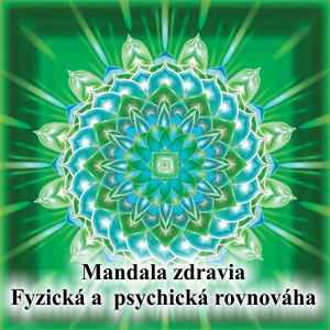 Samolepiaca. Mandala zdravia. Fyzická a psychická rovnováha - obraz s energiou feng shui