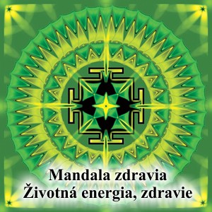 Samolepiaca. Mandala zdravia. Životná energia - obraz s energiou feng shui