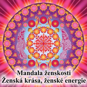 Samolepiaca. Mandala-ženská krása, ženské energie - obraz s energiou feng shui