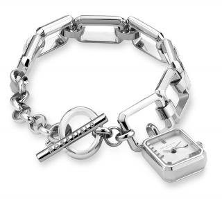 Hodinky ROSEFIELD THE OCTAGON CHARM CHAIN WHITE SILVER Rosefield Watches SWSSS-O53