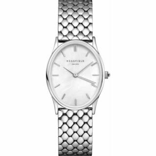 Hodinky ROSEFIELD The oval white mop steel silver Rosefield Watches OWGSS-OV03