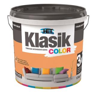 HET Klasik COLOR  0747 oranž pastelový 1,5 kg (Tónovaná disperzní barva)