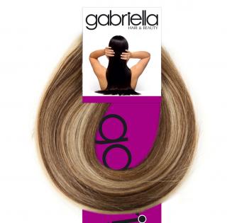 Clip in - 60cm 115g odtieň #613/6 svetlá blond/gaštanovohnedá