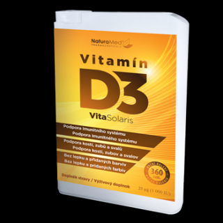 Naturamed Vitamín D3 VitaSolaris 360 tablet - ročné balenie