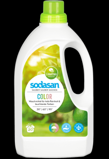 SODASAN Color tekutý prací prostriedok na farebné prádlo Lime, 1,5l