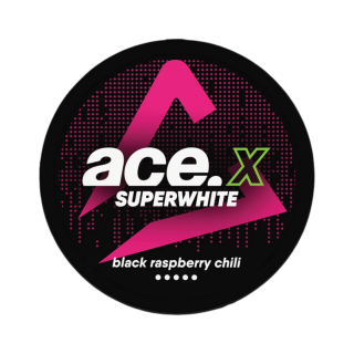 ACE X SUPERWHITE BLACK RASPBERRY CHILLI 20mg/g 20 vrecúšok