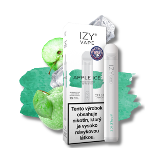 IZY VAPE ONE APPLE ICE 18mg 600 potiahnutí 1ks