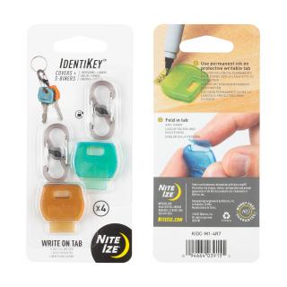 Flexibilné farebné puzdrá na kľúče Nite Ize IdentiKey™ Covers Velikost: Covers + Microlocks