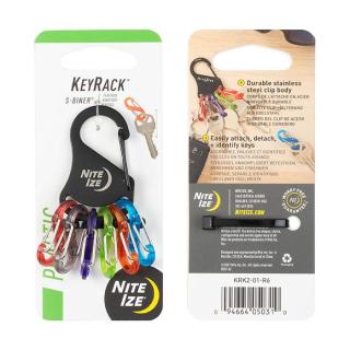 Kľúčenka s karabínou Nite Ize Keyrack S-biner