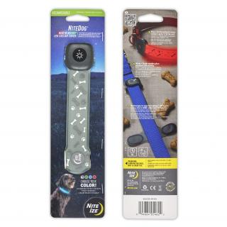 Nabíjateľný svietiaci kryt Nite Ize NiteDog® Rechargeable LED Collar Cover - Disc-O Select™