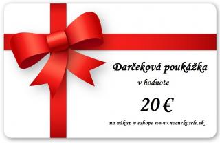 Darčeková poukážka 20EUR