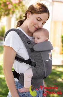 Ergobaby Ergobaby Adapt detský nosič SoftFlex Mesh Graphite Grey