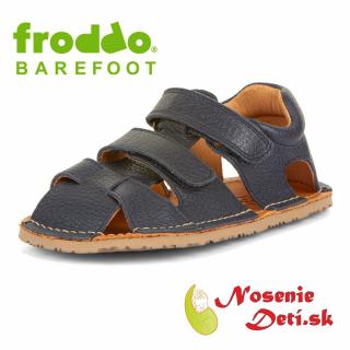 Froddo Froddo detské barefoot sandále Flexy Avi Dark Blue, Veľkosť obuvi 24