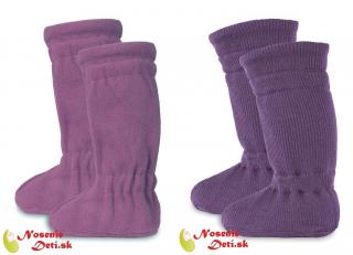 Manymonths Merino vlnené vysoké botičky pre deti Manymonths Winter Dusty Grape, Veľkosť capačiek 68-80/86 (6-12/18 mes.)