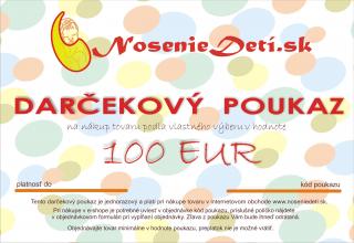 NosenieDeti s.r.o. Darčekový poukaz NosenieDetí.sk 100 EUR